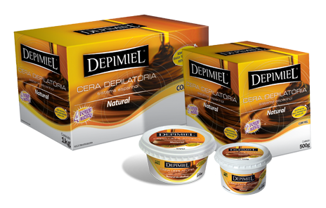 Cera depilatoria natural com mel 1kg