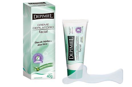 Creme Depilatório Facial c/oleo de jojoba e aloe vera 40g