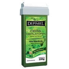 Cera Refil Roll On Depimiel verde-alta aderencia